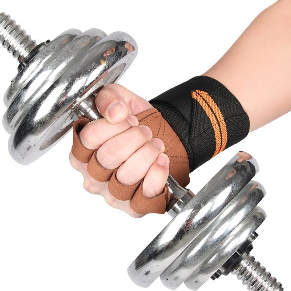 Fitness Weightlifting Dumbbell Wear-resistant Non-slip Microfiber Protective Gloves