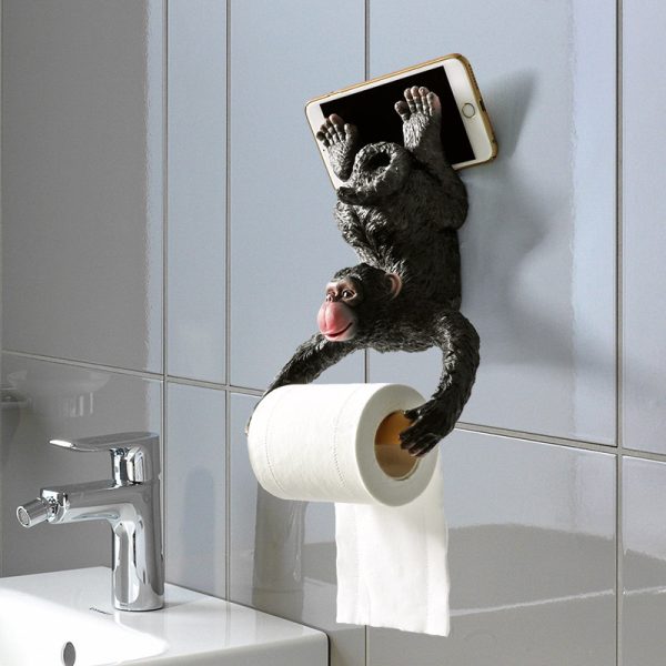 Black Monkey Paper Towel Holder Creative Home