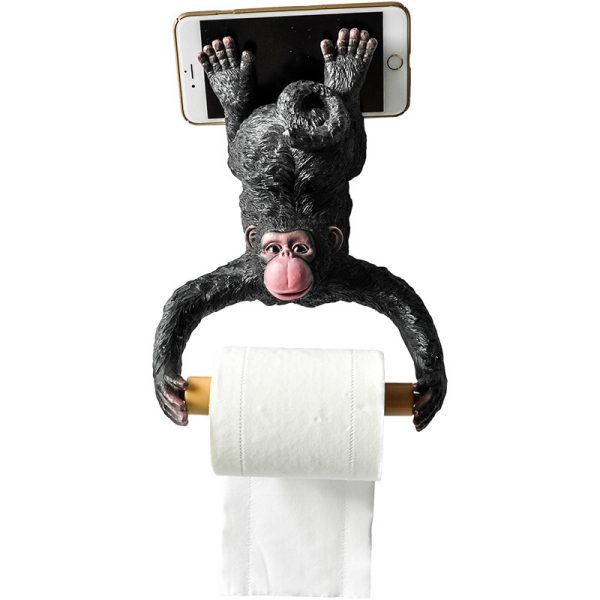 Black Monkey Paper Towel Holder Creative Home