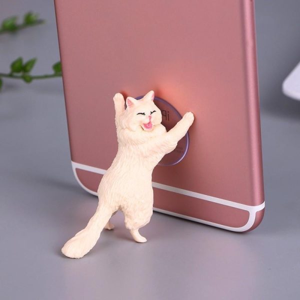 Cat reinforcement mobile phone suction cup bracket lazy mobile phone holder